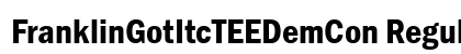 FranklinGotItcTEEDemCon Regular font free download