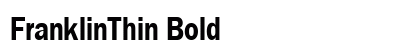 FranklinThin Bold Preview