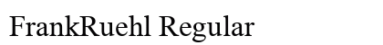 FrankRuehl Regular font free download