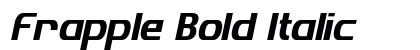Frapple Bold Italic font free download