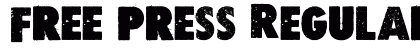 Free press Regular Font Preview
