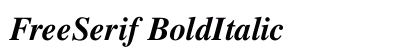 FreeSerif BoldItalic Preview