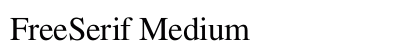 FreeSerif Medium Preview