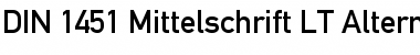 DINMittelschrift LT Alternate Regular Font