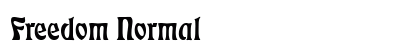 Freedom Normal font free download