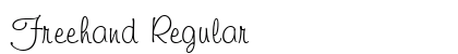 Freehand Regular font free download