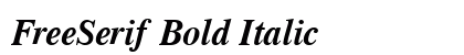 FreeSerif Bold Italic Preview