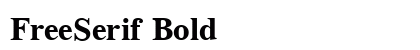 FreeSerif Bold Preview