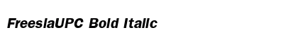 FreesiaUPC Bold Italic font free download