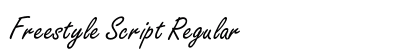 Freestyle Script Regular Font Preview