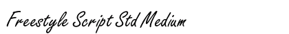 Freestyle Script Std Medium Font Preview