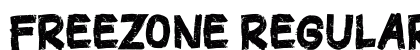 FREEZONE Regular Font Preview