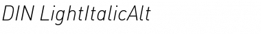 Download DIN-LightItalicAlt Font