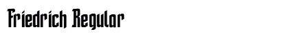 Friedrich Regular font free download