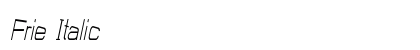 Frie Italic Preview