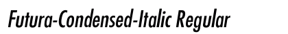 Futura-Condensed-Italic Regular Preview
