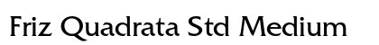 Friz Quadrata Std Medium Preview