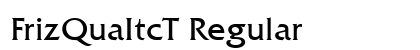FrizQuaItcT Regular Preview
