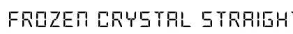 Frozen Crystal Straight Regular Font Preview