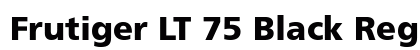 Frutiger LT 75 Black Regular font free download