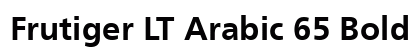 Frutiger LT Arabic 65 Bold font free download
