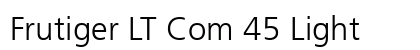 Frutiger LT Com 45 Light font free download