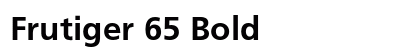Frutiger 65 Bold Preview