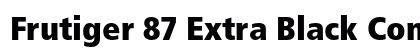 Frutiger 87 Extra Black Condensed font free download