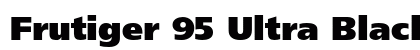 Frutiger 95 Ultra Black Preview