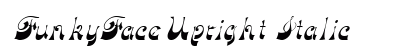 FunkyFaceUpright Italic font free download