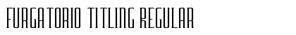 Furgatorio Titling Regular Font Preview