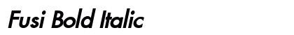 Fusi Bold Italic font free download