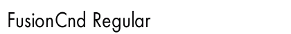 FusionCnd Regular font free download