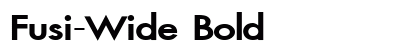 Fusi-Wide Bold font free download