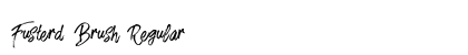 Fusterd Brush Regular Font Preview