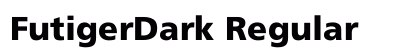 FutigerDark Regular font free download