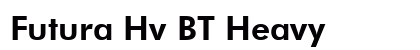 Futura Hv BT Heavy font free download