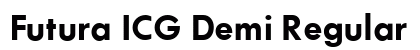 Futura ICG Demi Regular font free download