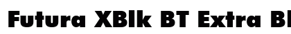 Futura XBlk BT Extra Black font free download