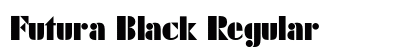 Futura Black Regular font free download