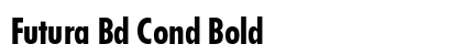 Futura Bd Cond Bold Preview