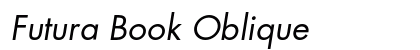 Futura Book Oblique font free download