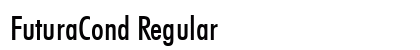 FuturaCond Regular font free download