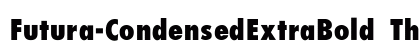 Futura-CondensedExtraBold Thin font free download