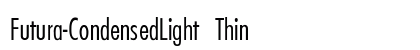 Futura-CondensedLight Thin font free download