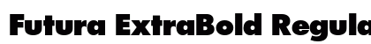 Futura ExtraBold Regular font free download