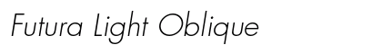 Futura Light Oblique Preview