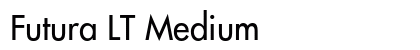 Futura LT Medium font free download