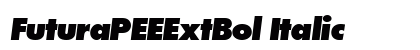 FuturaPEEExtBol Italic font free download