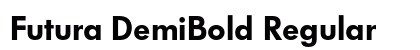 Futura DemiBold Regular font free download